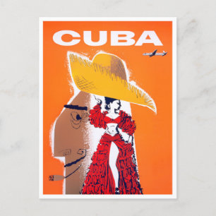 Kuba Vintage-Reisepostkarte Postkarte