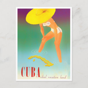 Kuba Vintage-Reisepostkarte Postkarte