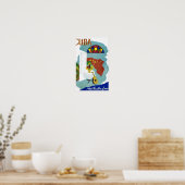 Kuba Vintages Rennposter wiederhergestellt Poster (Küche)