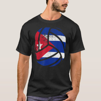 Kuba Volleyball Kubaner Fahne Volleyball Männer Fr T-Shirt