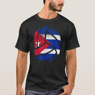 Kuba Volleyball Kubaner Fahne Volleyball Männer Fr T-Shirt