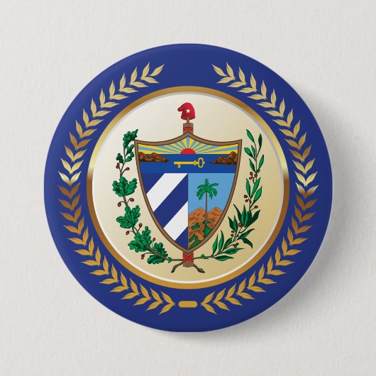 Kuba-Wappen Button (Vorderseite)