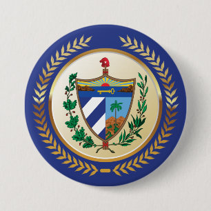 Kuba-Wappen Button