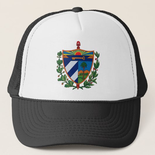 Kuba-Wappen Hut Truckerkappe (Vorderseite)