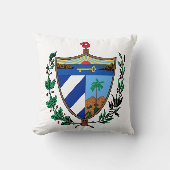Kuba-Wappen Kissen (Vorderseite)
