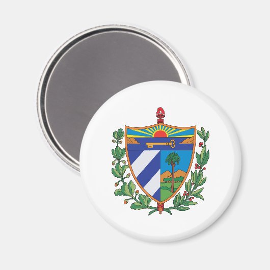 Kuba-Wappen Magnet (Vorderseite/Rückseite)