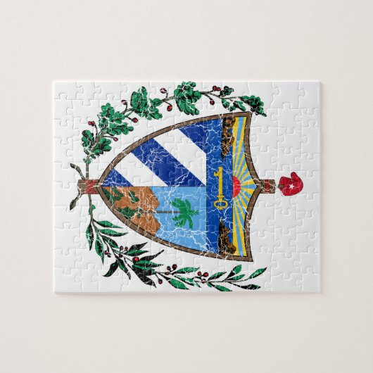 Kuba-Wappen Puzzle (Horizontal)