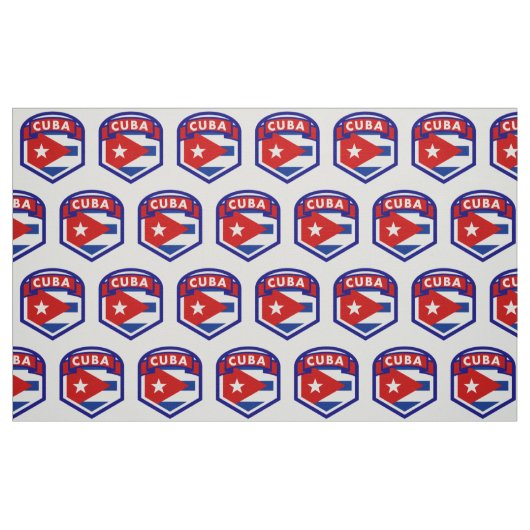 Kuba-Wappen Stoff (Fat Quarter (45,7 x 55,9 cm))