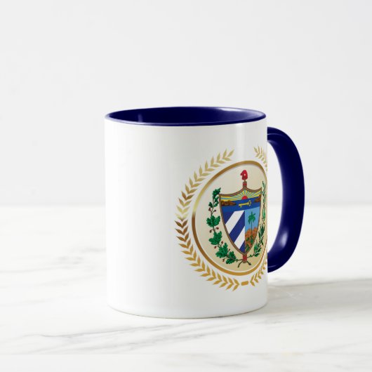 Kuba-Wappen Tasse (VorderseiteRechts)