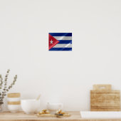 Kuba - Waving Flag - Poster (Küche)