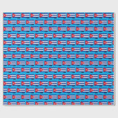 Kuba Wrapping Paper, kubanische Flagge patriotisch Geschenkpapier (Flach)