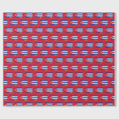 Kuba Wrapping Paper, rot, kubanische Flagge patrio Geschenkpapier (Flach)
