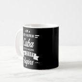 Kuba-Zitate - nur ein Kind aus Kuba - ein Kubaner Kaffeetasse (Vorderseite Links)