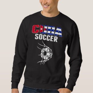Kubaanischer Fußball im Netz Tor Kubanische Fußbal Sweatshirt