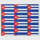 Kubamuster mit Flagge Geschenkpapier (Flach)