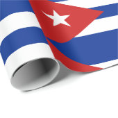 Kubamuster mit Flagge Geschenkpapier (Rolleneckpunkt)