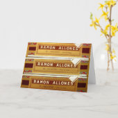 Kuban Cigar Boxes | Ramon Allones | Grußkarte Karte (Gelbe Blume)