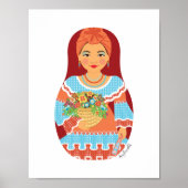 Kuban Sienna Matryoshka Poster (Vorne)