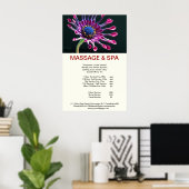 Kubane Spinne Wellness-Center Massage Schönheitssa Poster (Heimbüro)