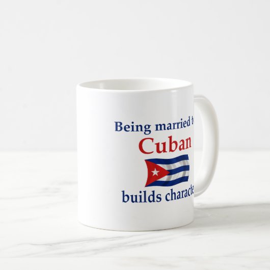 Kubaner errichtet Charakter Kaffeetasse (VorderseiteRechts)