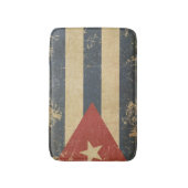 Kubaner gealterte flache Flagge Badematte (Vorderseite Vertikal)