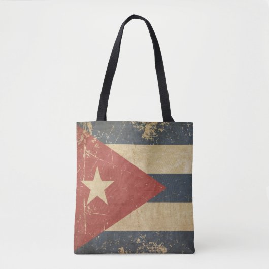 Kubaner gealterte flache Flagge Tasche (Vorderseite)