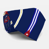 Kubaner stripes Flagge Krawatte (Gerollt)