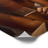 Kubaner trinken mit jüngeren Frauen, die malen Poster (Ecke)