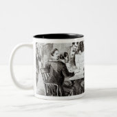 Kubaner und kubanische Emigranten, die in New York Zweifarbige Tasse (Links)