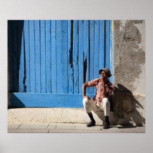Kubaner und seine Zigarre Poster