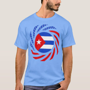 Kubanisch-amerikanische multinationale Patriotismu T-Shirt