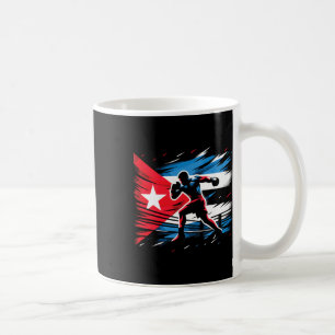 Kubanische Boxmeister Fighter Flag Art Kaffeetasse