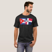 Kubanische dominikanische Flagge Kuba Dominikanisc T-Shirt (Vorne ganz)