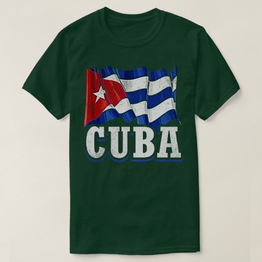 Kubanische Flagge 1 T-Shirt (Design vorne)