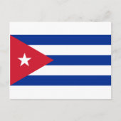 Kubanische Flagge - Bandera Cubana - Flagge Kubas Postkarte (Vorderseite)