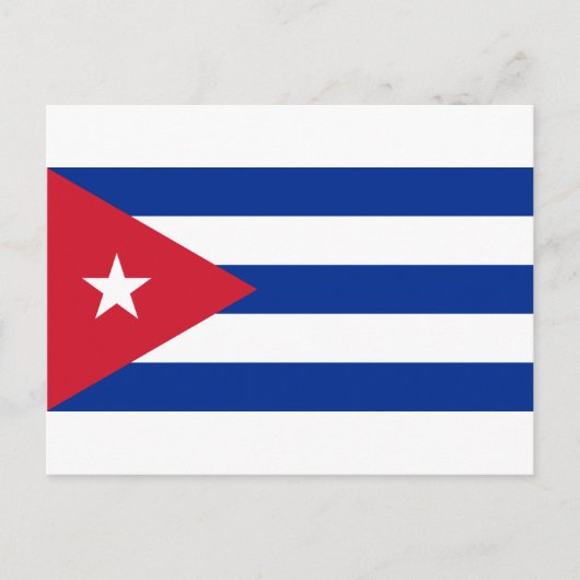 Kubanische Flagge - Bandera Cubana - Flagge Kubas Postkarte (Vorderseite)