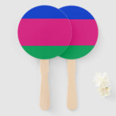 Kubanische Flagge Fächer (Vorne und Hinten)