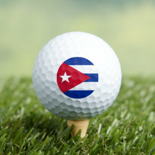 Kubanische Flagge, Flagge Kubas Golfball