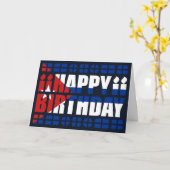 Kubanische Flagge Geburtskarte Karte (Gelbe Blume)