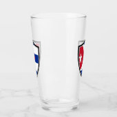 kubanische Flagge Glas (Links)