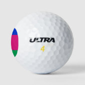 Kubanische Flagge Golfball (Logo)