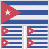 kubanische Flagge, Havanna, Fidel Castro, Che Guev Aufkleber (Vorderseite)