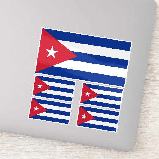 kubanische Flagge, Havanna, Fidel Castro, Che Guev Aufkleber (Detail)