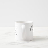 kubanische Flagge Herz, kubanische Flagge im Herze Espressotasse (Rückseite)