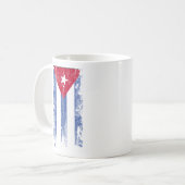 Kubanische Flagge Kaffeetasse (Vorderseite Links)