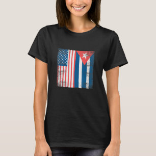 Kubanische Flagge Kuba Amerikanischer Stolz Männer T-Shirt