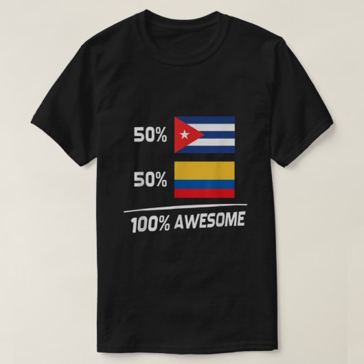 Kubanische Flagge Kuba Kolumbien T-Shirt (Design vorne)