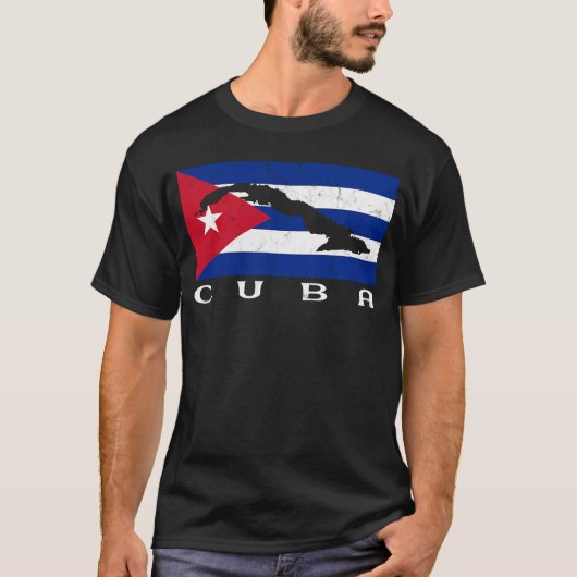 Kubanische Flagge Kuba Pride Kuba Reisen stolz Kub T-Shirt (Vorderseite)