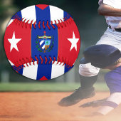 kubanische Flagge, kubanischer Sport / Baseballbal Baseball