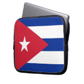 kubanische Flagge Laptop Sleeve (Vorderseite Links)